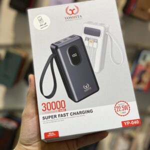 پاور بانک یوشیتا مدل YP-040 ظرفیت ۳۰ هزار میلی آمپر فست شارژ